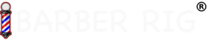 (R) Barber RIG LOGO (inverted WHITE letters)